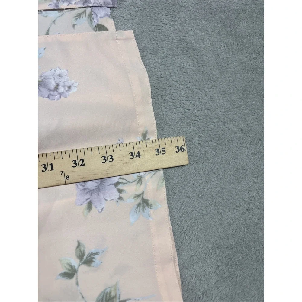 Jones New York Peach Floral Design Robe Size L/XL